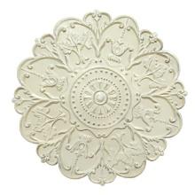 Stratton Home Decor Shabby White Medallion Wall Decor S03354