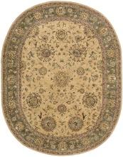 Nourison 7'6" x 9'6" 2000 Beige Oval Area Rug