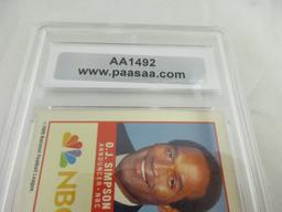 OJ Simpson of the Buffalo Bills signed autographed slabbed card PAAS COA 492