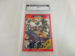 OJ Simpson of the Buffalo Bills signed autographed slabbed card PAAS COA 492