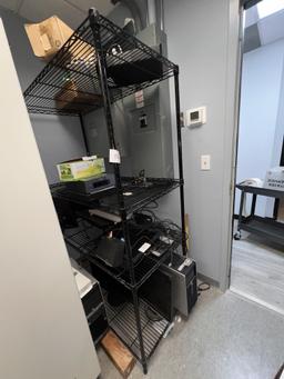 Black Metro Shelf Unit with (4) Shelfs
