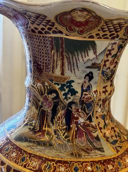 Hand-Painted Oriental Vases