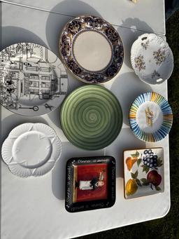 Assorted Decorative Serving Plates