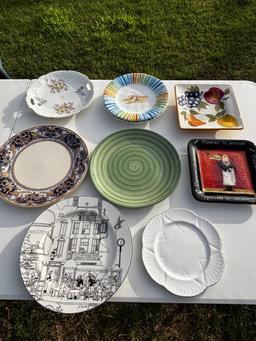 Assorted Decorative Serving Plates