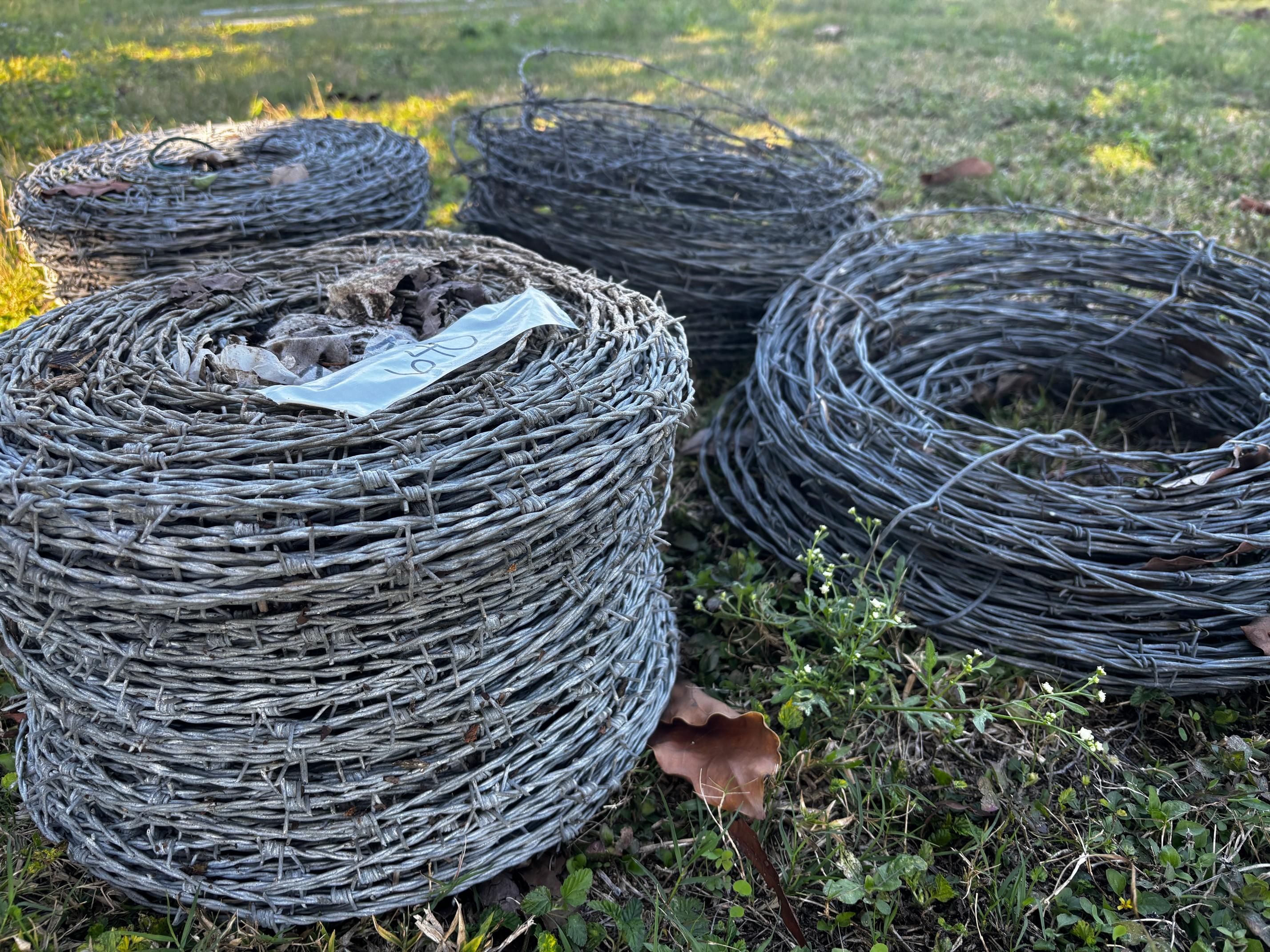 Rolls of Barbed Wire