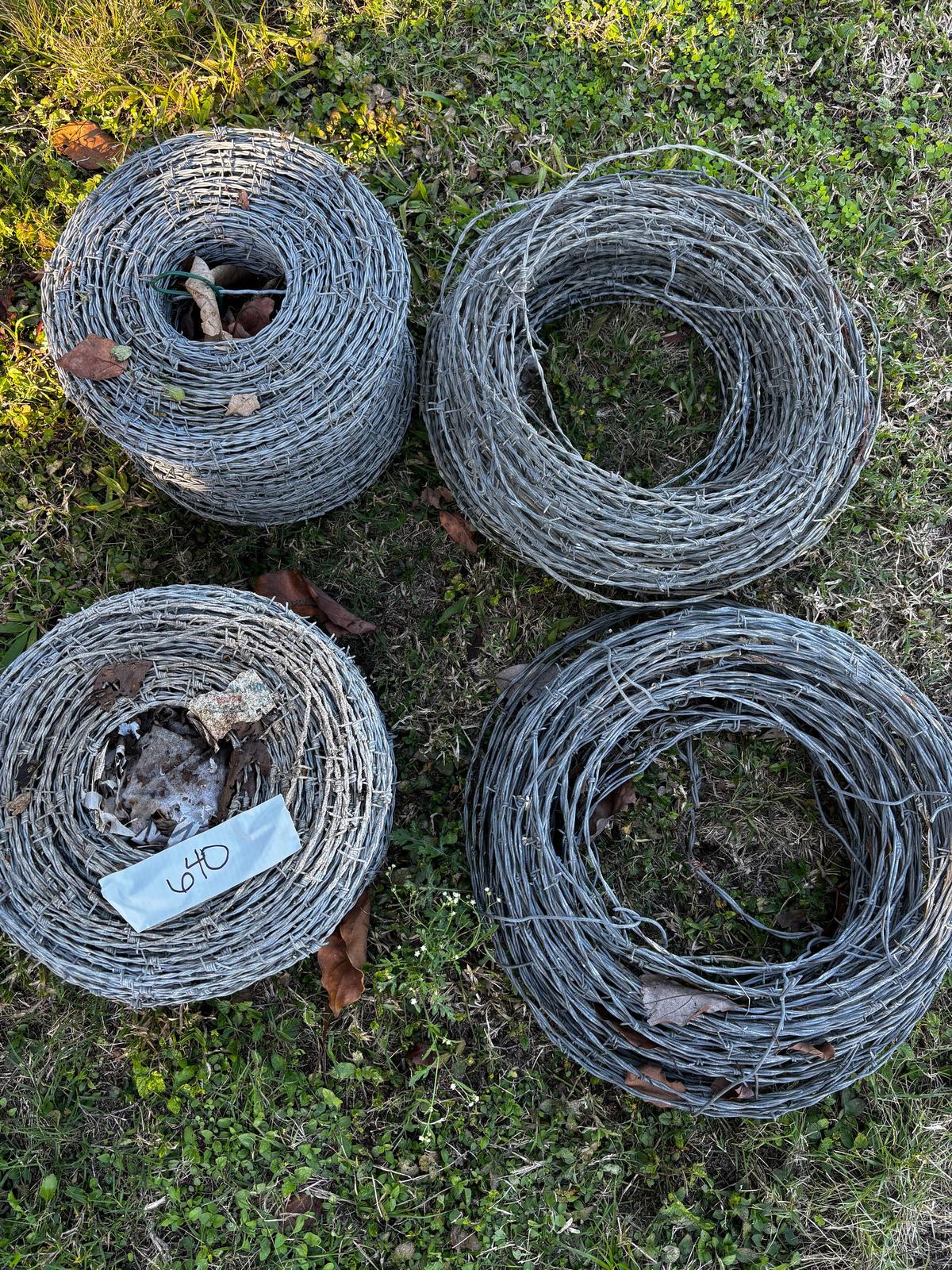 Rolls of Barbed Wire