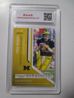 Tom Brady Wolverines 2016 Prizm DP #95 graded PAAS Gem Mint 9.5