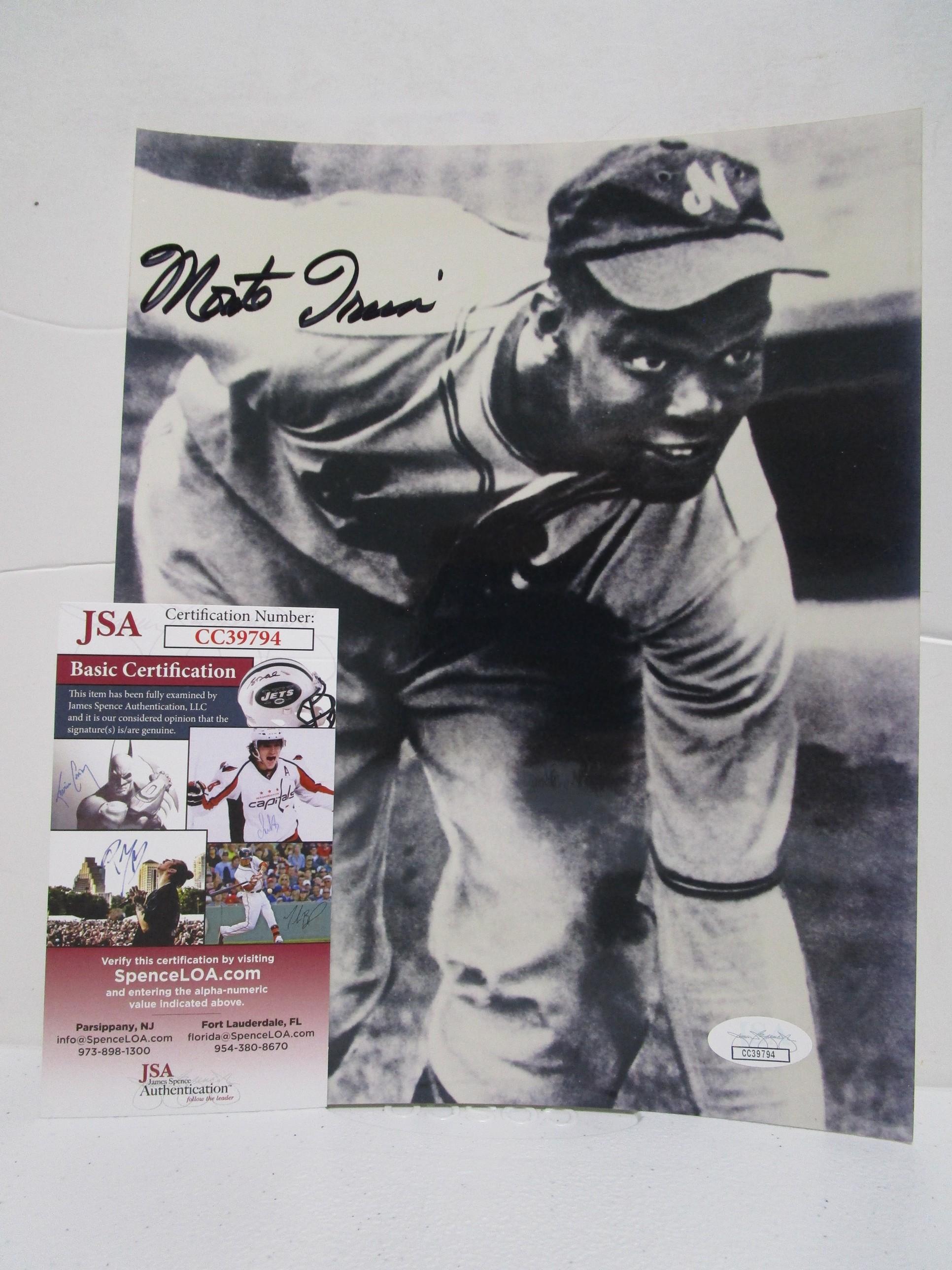 Monte Irvin of the Newark Eagles signed autographed 8x10 photo JSA COA 794