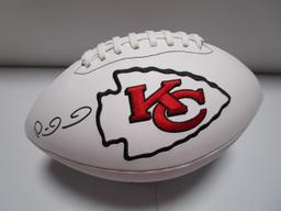 Patrick Mahomes of the KC Chiefs signed autographed full size logo football TAA COA 867