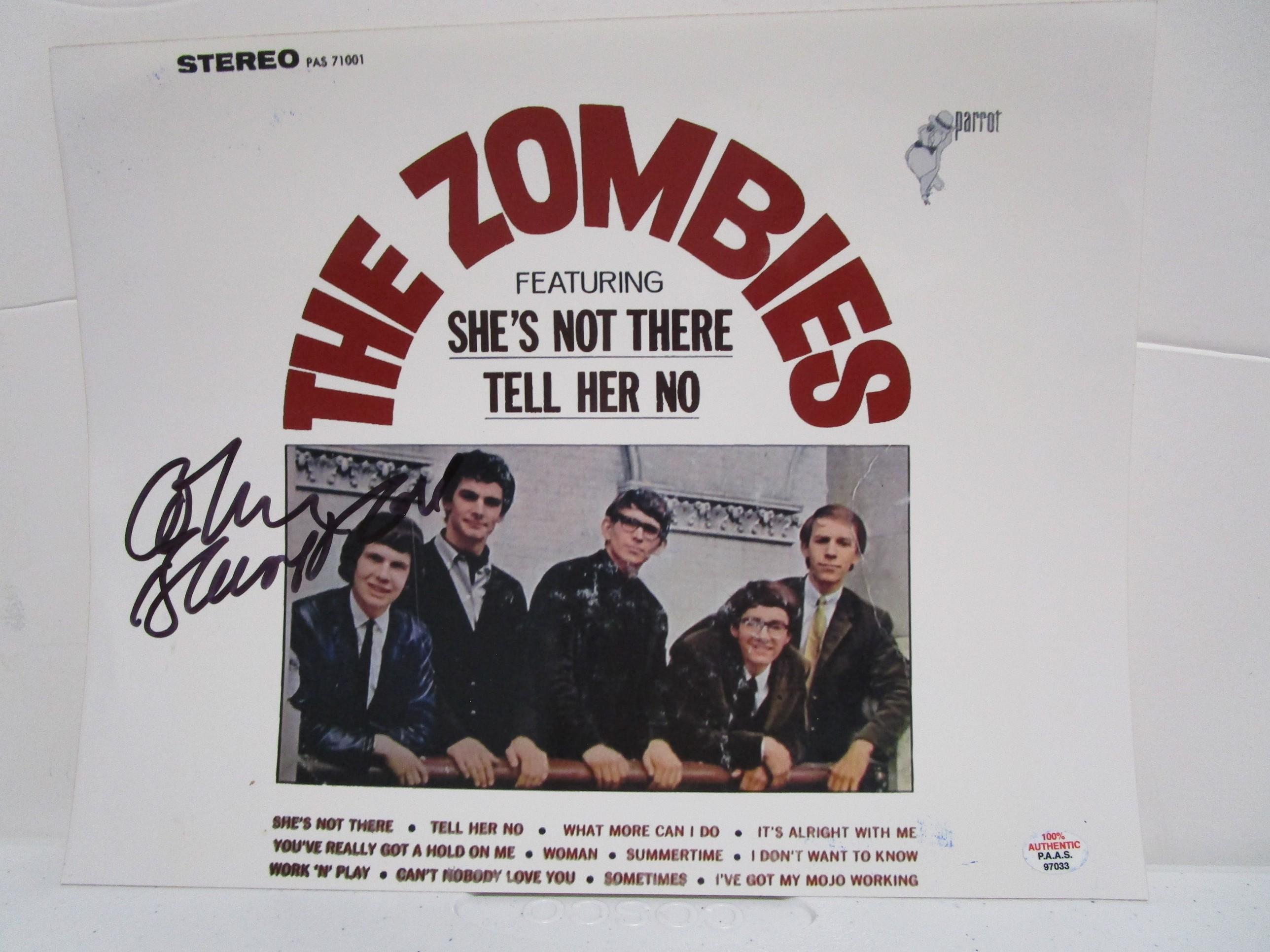 Collin Blunstone of The Zombies signed autographed 8x10 photo PAAS COA 033