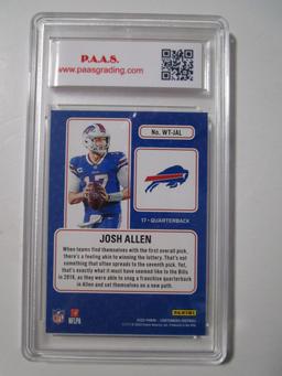 Josh Allen Bills 2022 Contenders Green #WT-JA graded PAAS Gem Mint 10