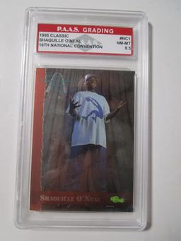 Shaquille O'Neal 1995 Classic 16th National Convention #NC1 graded PAAS NM-MT 8.5