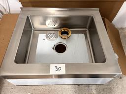 Advance Tabco Brand New Boxed S/S Sink, 25" X 21", # 0-OP--20(sink only)