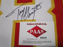 Tony Gonzalez of the KC Chiefs signed autographed football jersey PAAS COA 978
