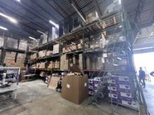 Pallet Racking, 16' Uprights X 8' Step Beams with Grids