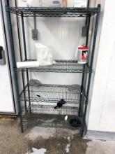36 inch epoxy coated, metro shelves