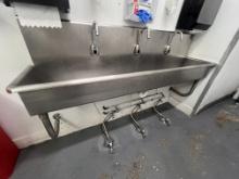 "75inch Hands Free Trough Sink
