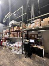 (3) 8 ft Pallet Racking openings (2) 20ft high and (1) 12 ft high  All cross beams with Grids