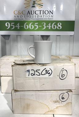 NEW Rego Porcelain Coffee Cups - White