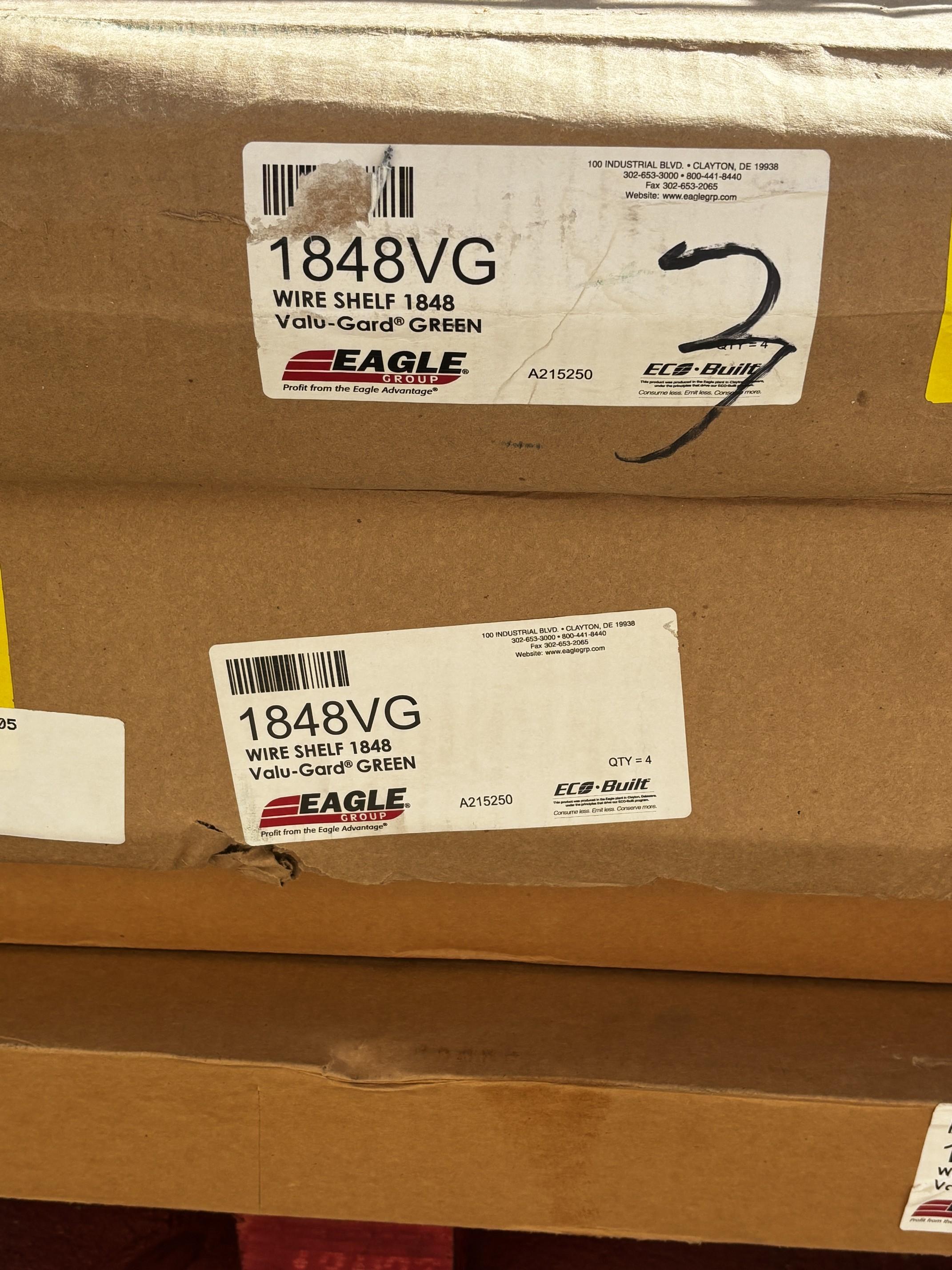 Pallet of Assorted Olympic & Eagle Epoxy Coated Shelving / Metro Rack Shelving