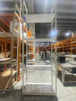 48inch Wide x 24inch Deep x 12ft High Metal Framed  Tear Drop Commercial Racking System with with me