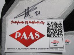 Tim Duncan of the San Antonio Spurs signed autographed basketball jersey PAAS COA 601