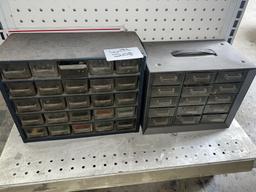 Asst Lot on Pegboard: Cable Cutter, Sockets, Come-A-Long, & End Mills, Gun Brushes