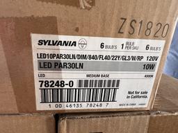 Sylvania LED Flood Light Bulbs, (6) Per Case
