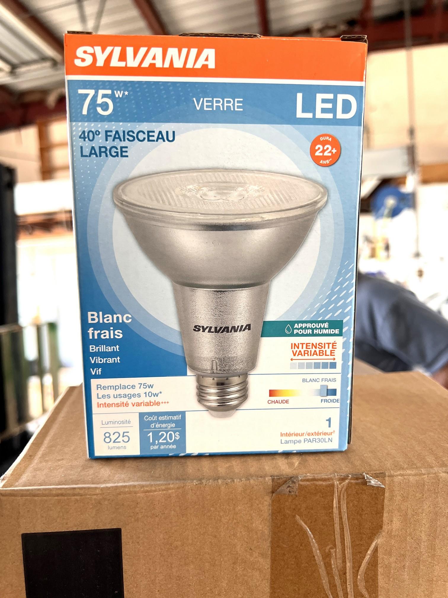 Sylvania LED Flood Light Bulbs, (6) Per Case