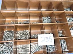 Parts Bin Full of: Pop Rivets, Extra Thick Wshers, Brass Pipe Fittings, S/S Head Cap Screws and Cott