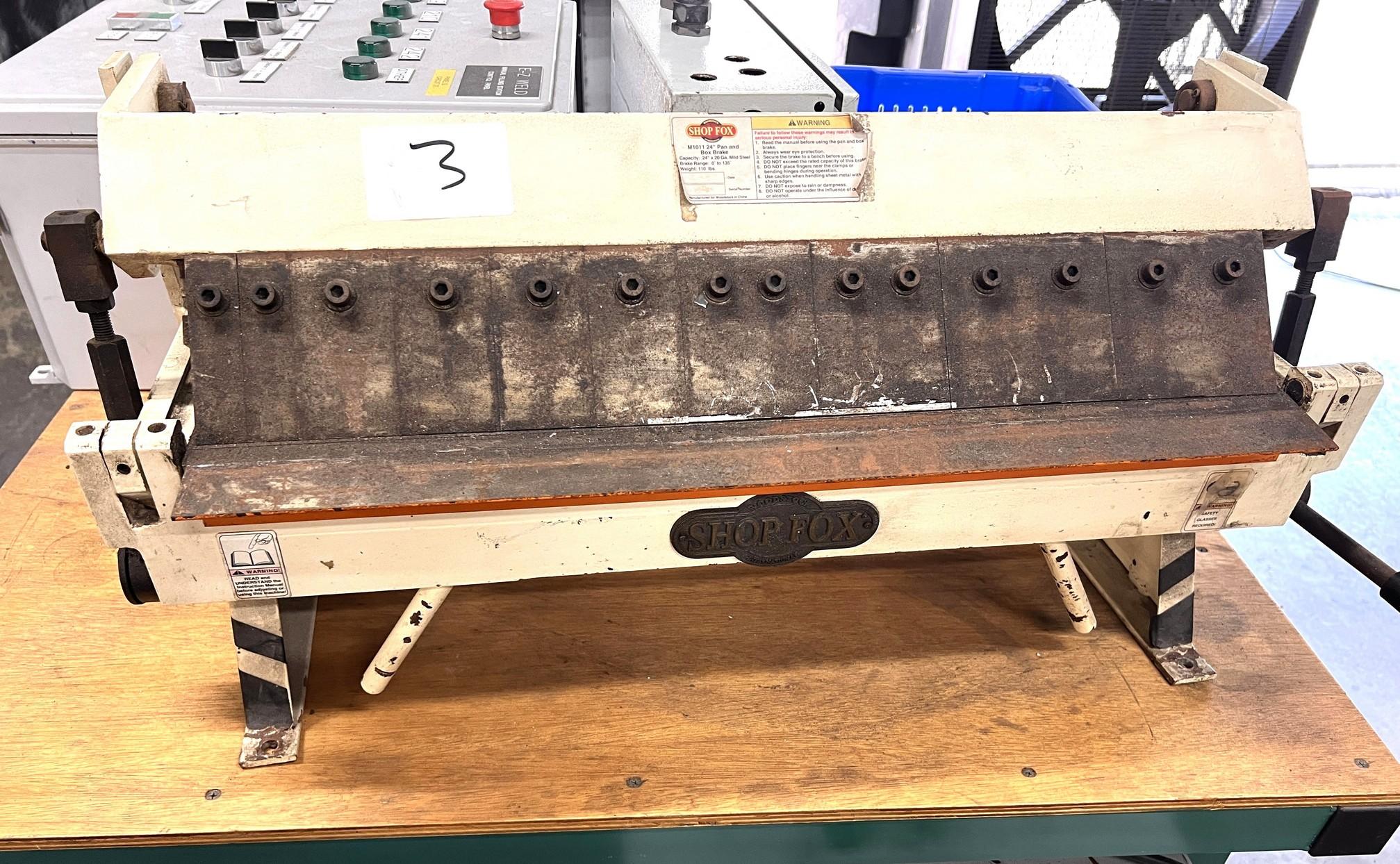 Shop Fox Pan & Box Brake, 24" Model 1011
