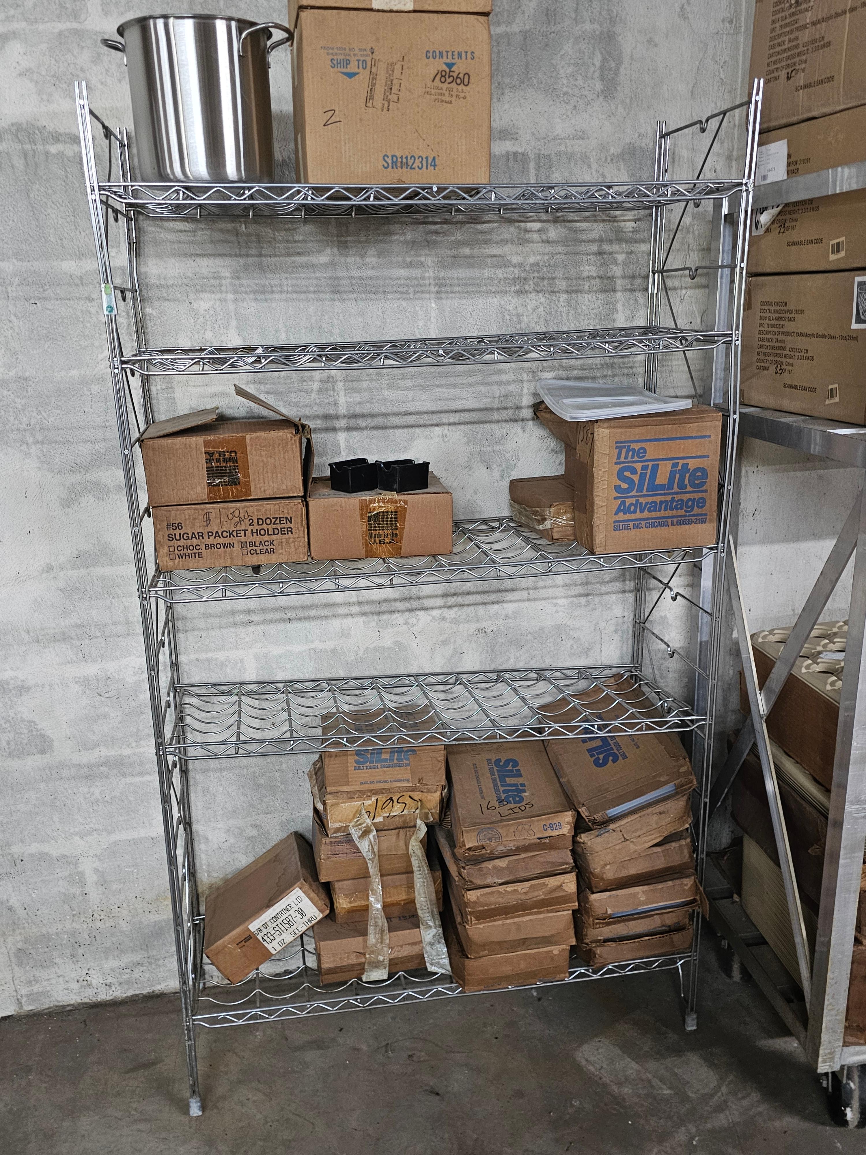 42" Five Tier S/S Rack Unit (no contents)