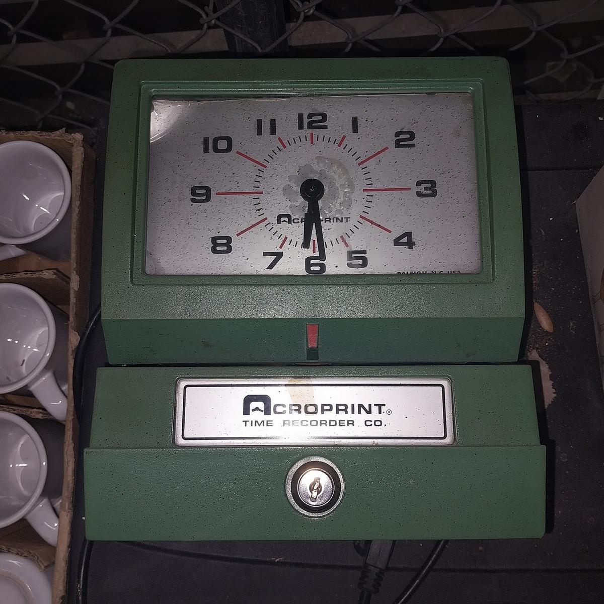 Time Clock by CroPrint Time Recorder Co.
