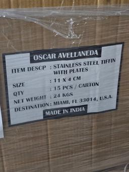 BRAND NEW S/S Tiffin with Plates
