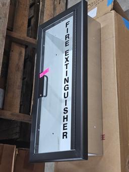 Wall Mount Fire Extinguisher Case - New, In Box