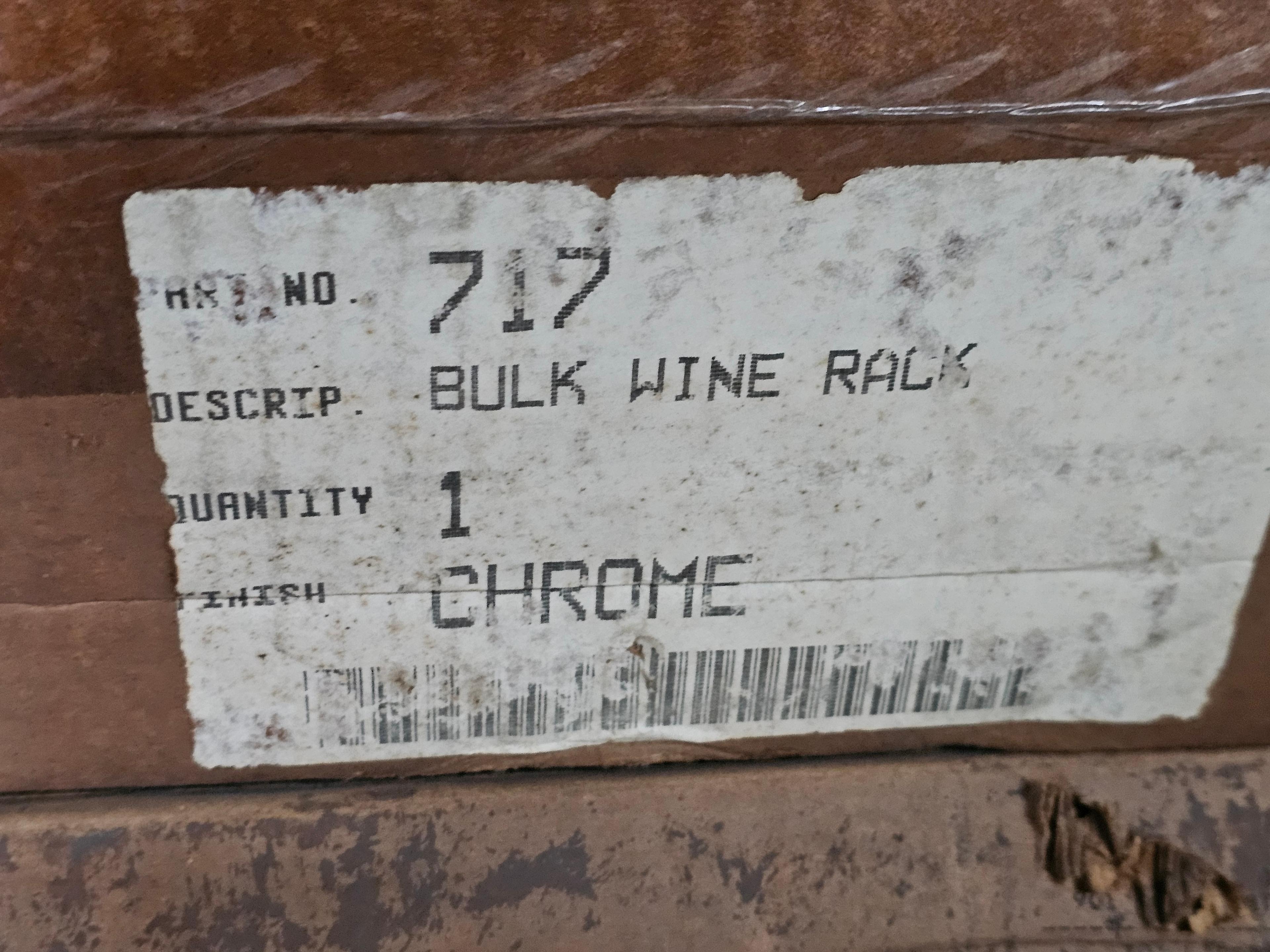 BRAND NEW Chrome Wine Racks