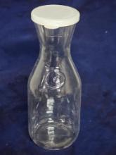 Cambro One Liter Plastic Bottles - Two with Lids