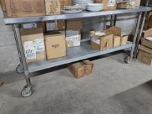 6' S/S Table on Casters