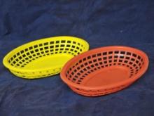 Basic Ingredients Red & Yellow Oval Baskets