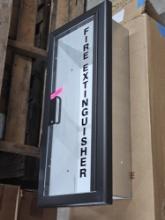 Wall Mount Fire Extinguisher Case - New, In Box