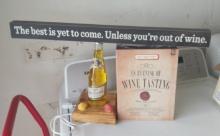 Miller High Life table lamp and wine decor