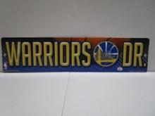 Stephen Curry of the Golden State Warriors signed autographed street sign PAAS COA 444
