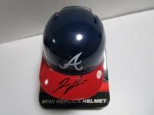 Ronald Acuna Jr of the Atlanta Braves signed autographed mini batting helmet PAAS COA 941