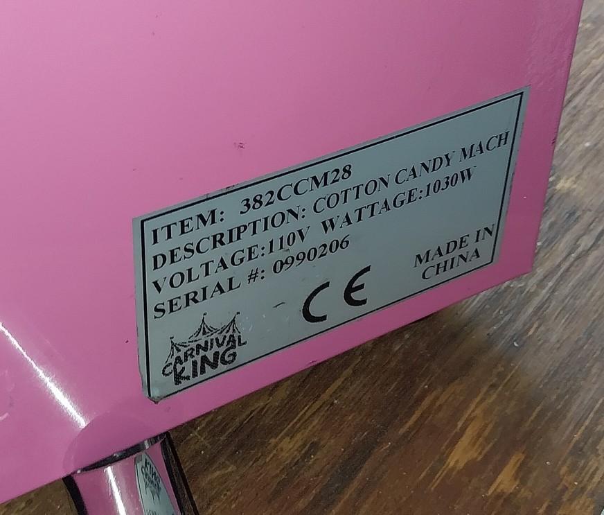 Cotton Candy Machine - 382CCM28