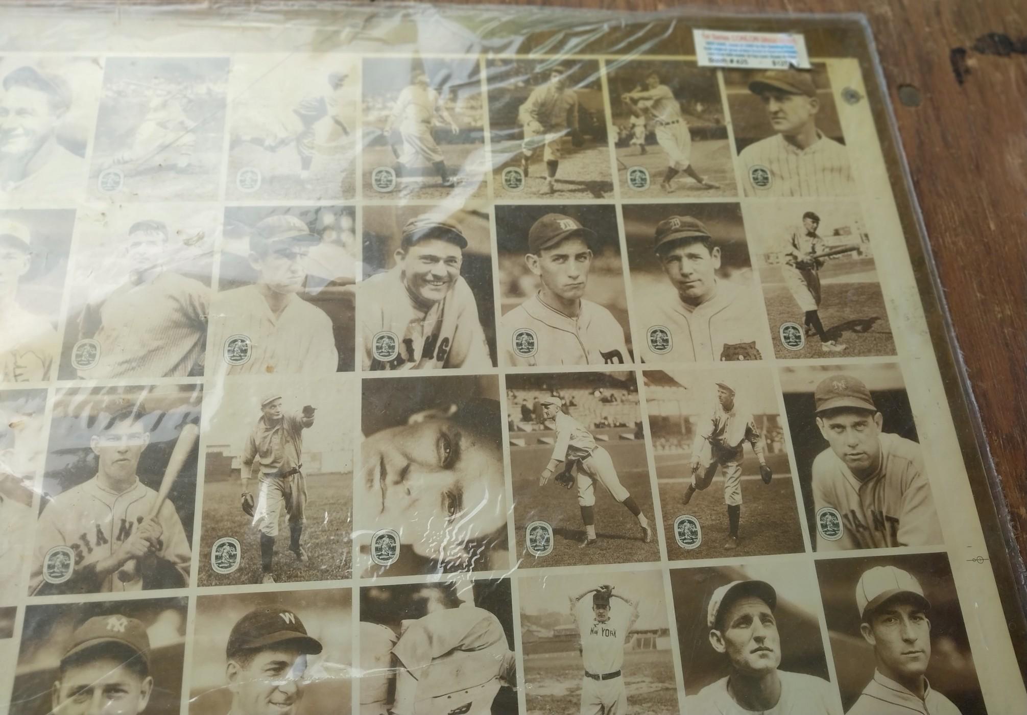 Uncut Baseball Cards sheet - Wide World sports - Limited edition