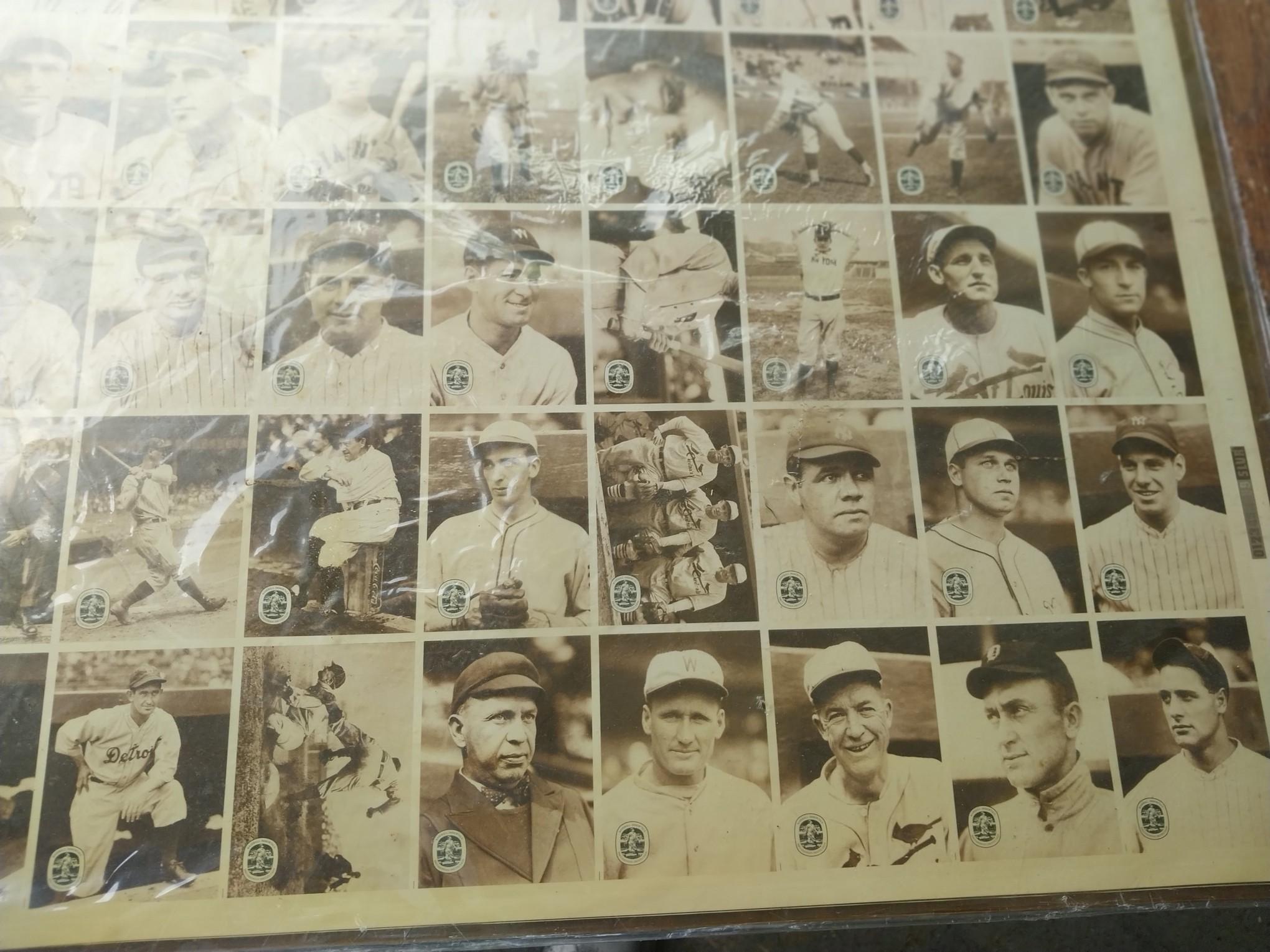 Uncut Baseball Cards sheet - Wide World sports - Limited edition