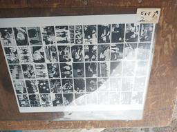 Uncut Sheet of Beatles photographs - plastic cover to be replaced