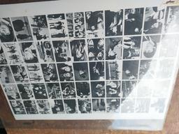 Uncut Sheet of Beatles photographs - plastic cover to be replaced