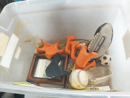 Football tees and more plus container