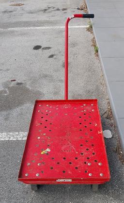 Red Metal Cart